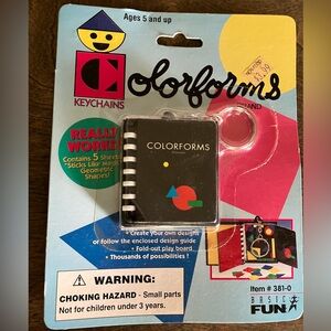 Colorforms Keychain. Basic Fun